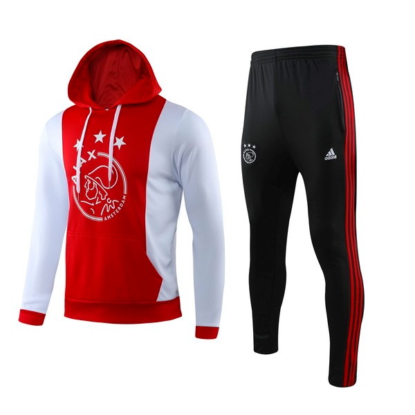 Trainingsanzug Ajax 2019-20 Rote Weiß Fussballtrikots Günstig